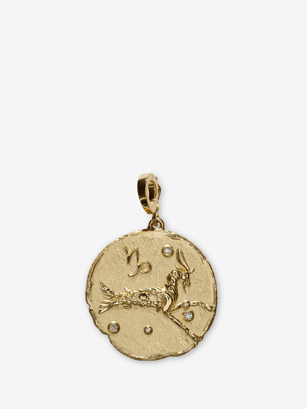 azlee Of The Stars Capricorn Large Coin Charm