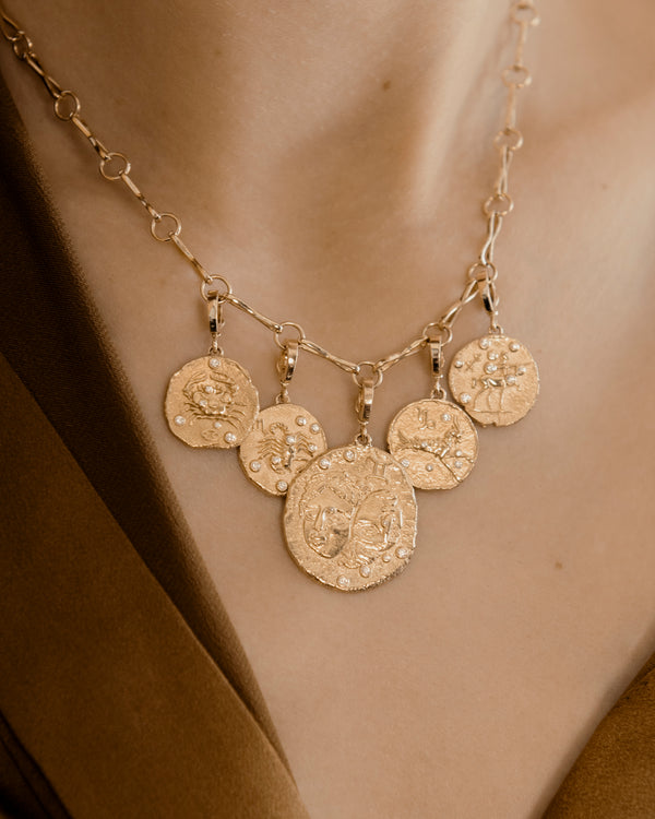 Azlee Of The Stars Capricorn Small Coin Charm