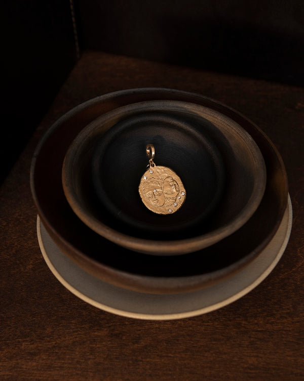 Azlee Of The Stars Gemini Large Coin Charm