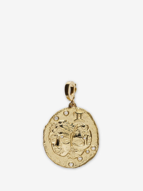 azlee Of The Stars Gemini Large Coin Charm