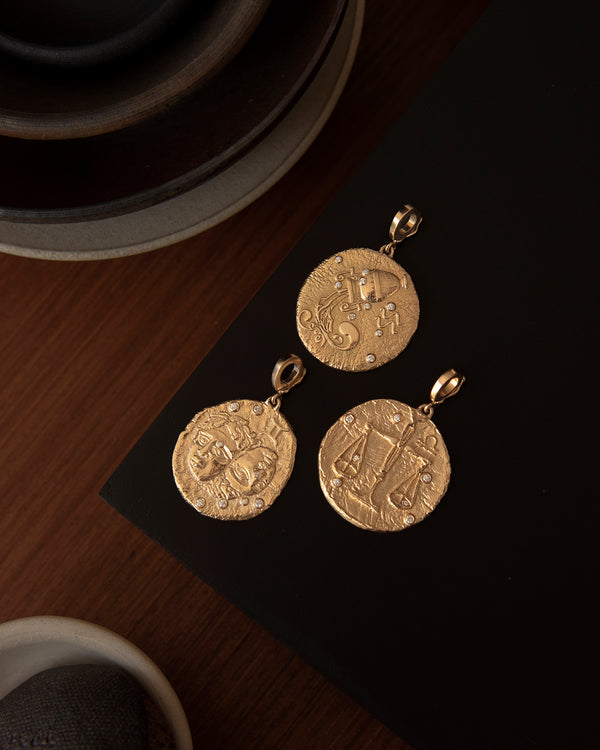 Azlee Of The Stars Libra Large Coin Charm