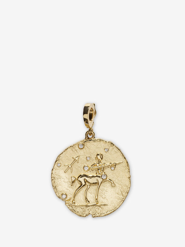 azlee Of The Stars Sagittarius Large Coin Charm