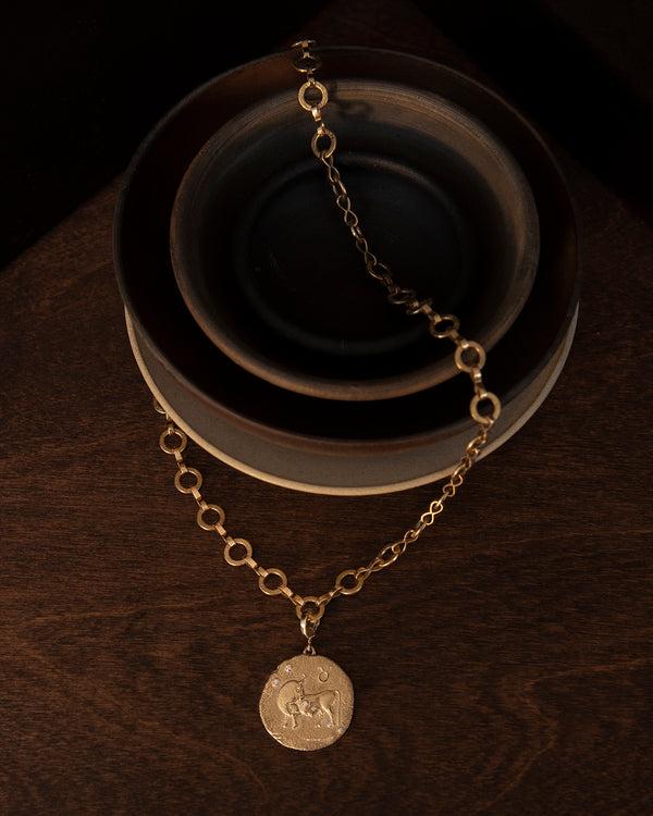 Azlee Of The Stars Taurus Large Coin Charm