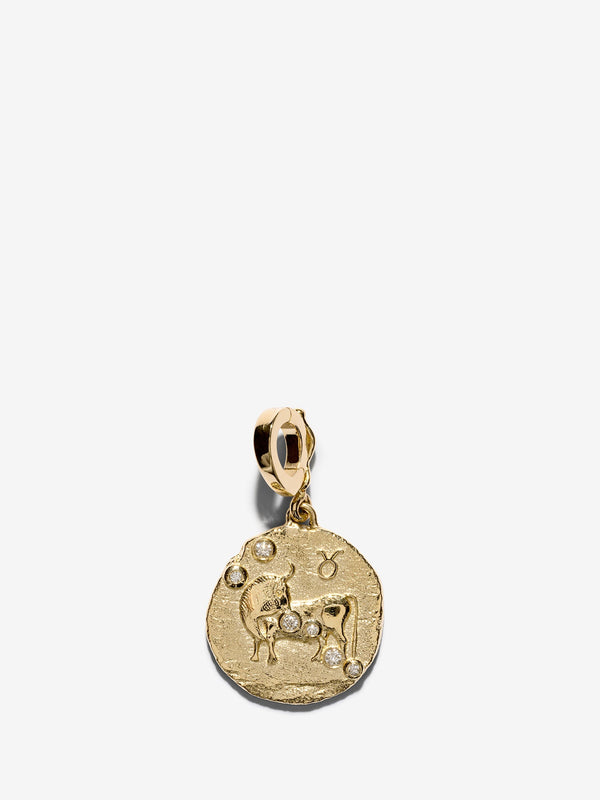 azlee Of The Stars Taurus Small Coin Charm