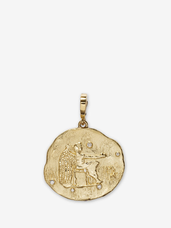 azlee Of The Stars Virgo Large Coin Charm