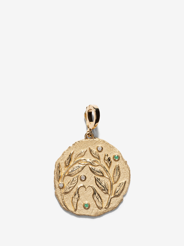 azlee Olive Branch Large Coin