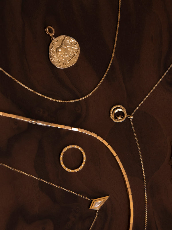 Azlee Petite Cosmic Coin Necklace