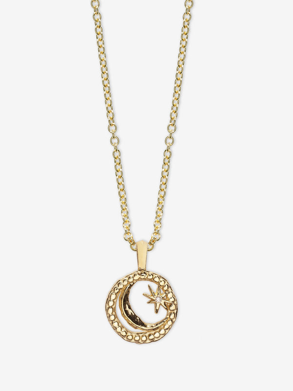 azlee Petite Cosmic Coin Necklace