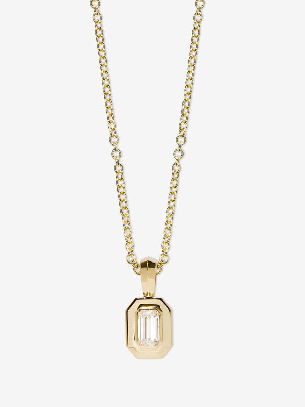 azlee Petite Diamond Staircase Necklace