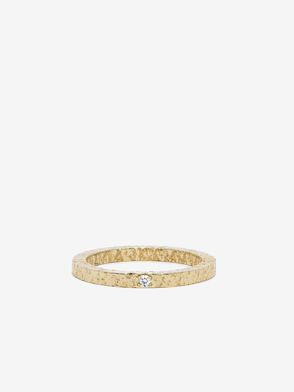 azlee Petite Textured Diamond Band