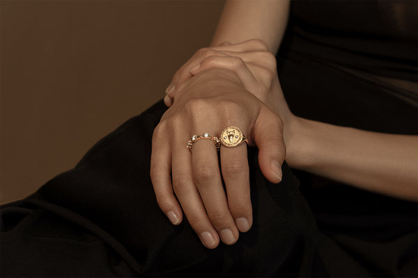 Azlee Pirouette Large Diamond Band