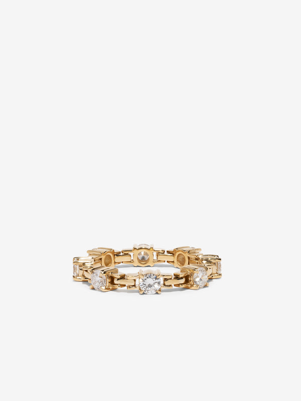 azlee Pirouette Large Diamond Band