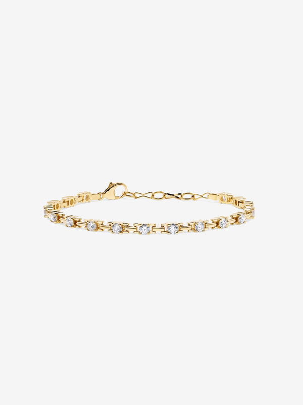 azlee Pirouette Large Diamond Bracelet