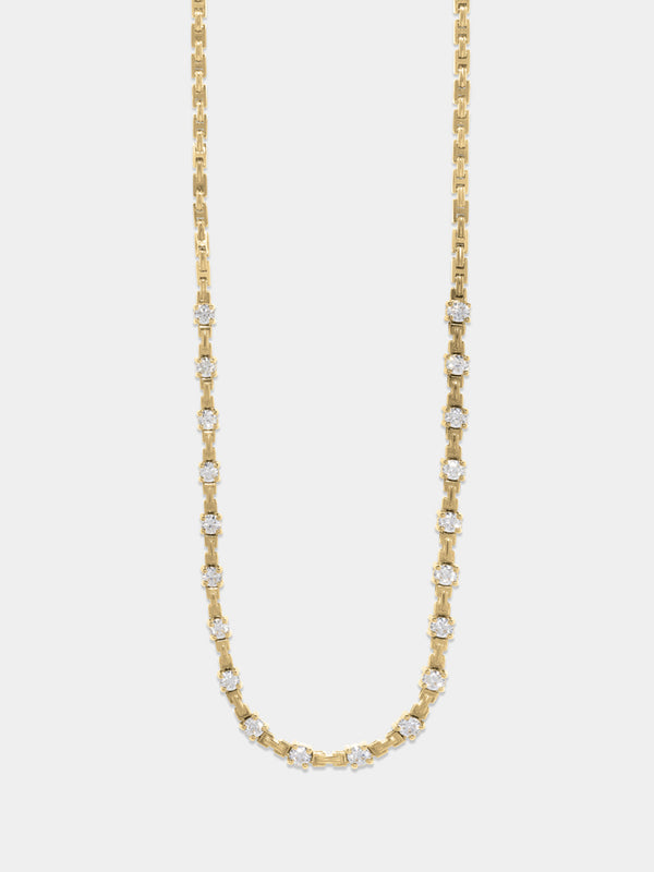azlee Pirouette Large Front Diamond Necklace