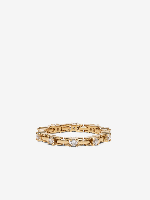 azlee Pirouette Small Diamond Band