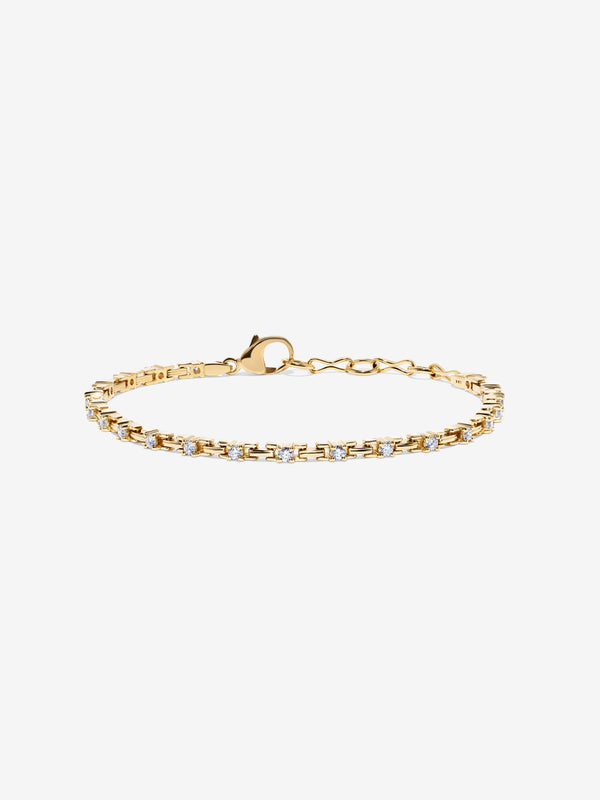 azlee Pirouette Small Diamond Bracelet