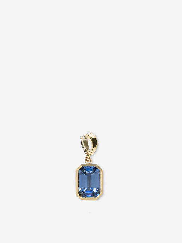 azlee Rich Medium Bezel Sapphire Charm