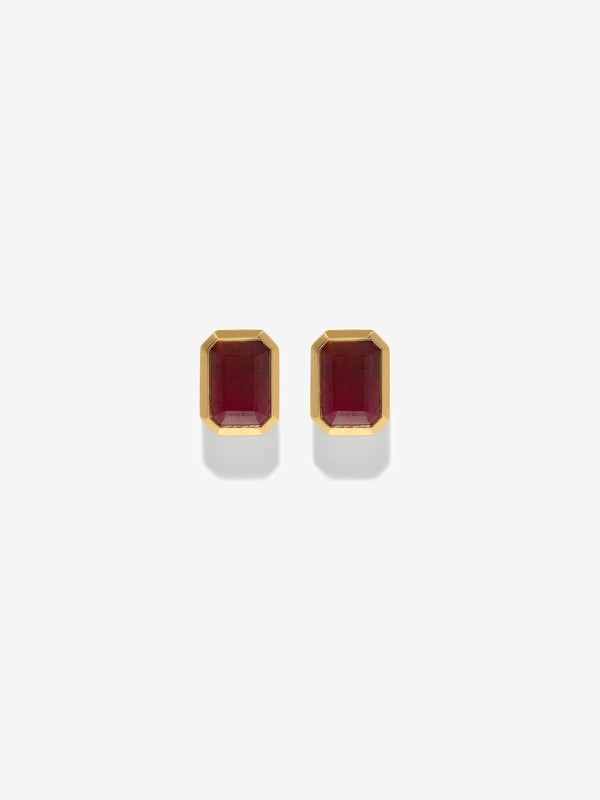 azlee Rich Medium Ruby Studs