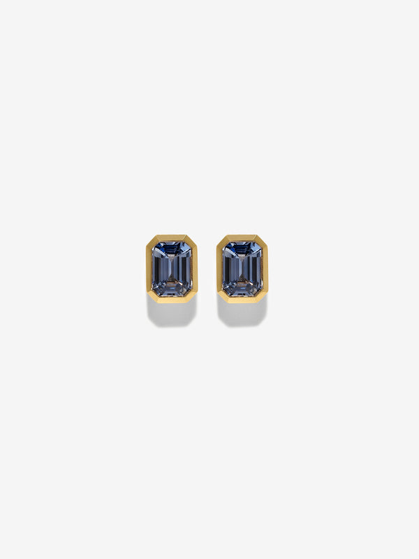 azlee Rich Medium Sapphire Studs