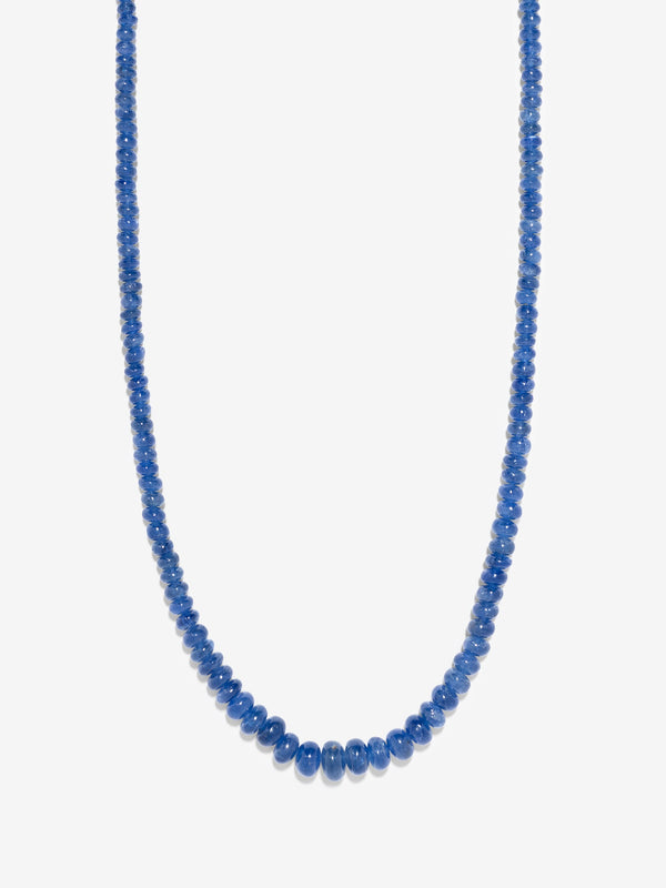 azlee Rich Sapphire Bead Necklace