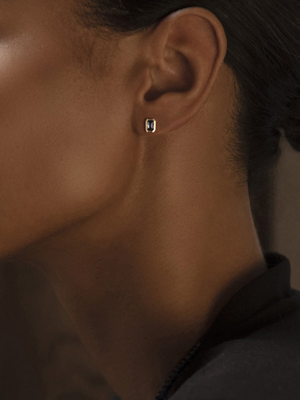 Azlee Rich Small Sapphire Studs