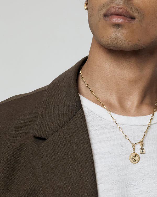 Azlee Silhouette Small Carre Diamond Charm