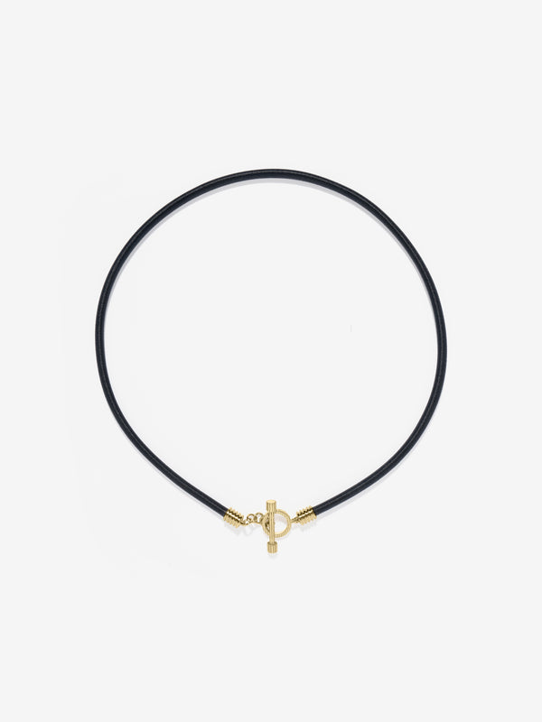 azlee Small Divine Silk Toggle Necklace