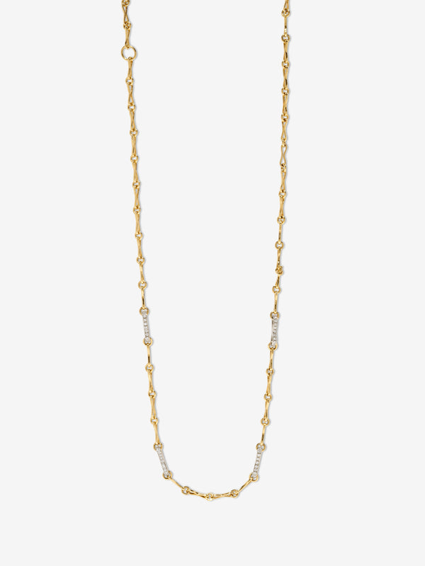 azlee Small Motif Chain with Diamond Links