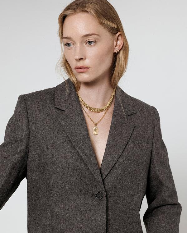 Azlee Small Motif Double Link Chain