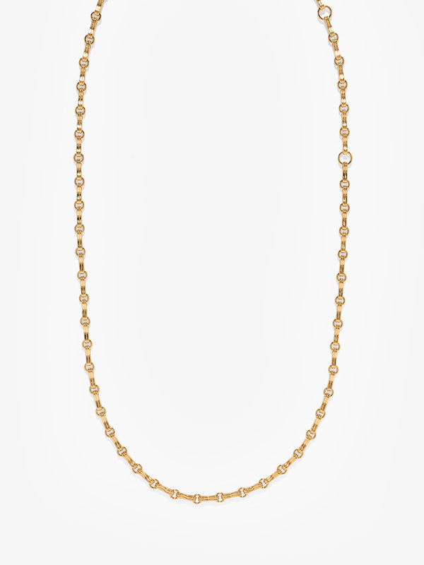 azlee Small Motif Double Link Chain