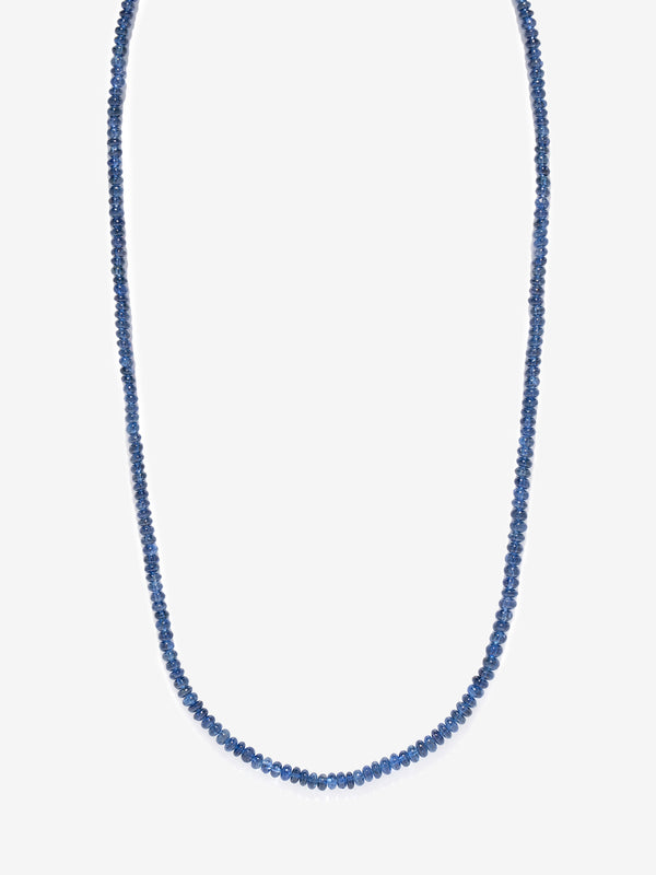 azlee Small Sapphire Bead Necklace