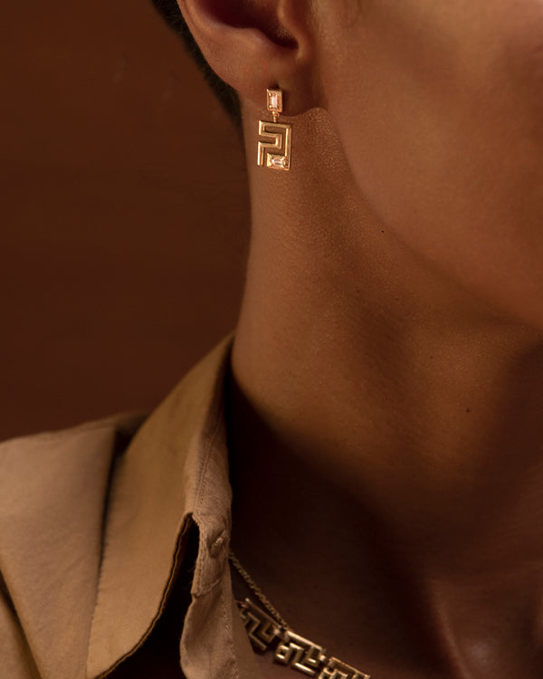 Azlee Tessellate Diamond Earrings