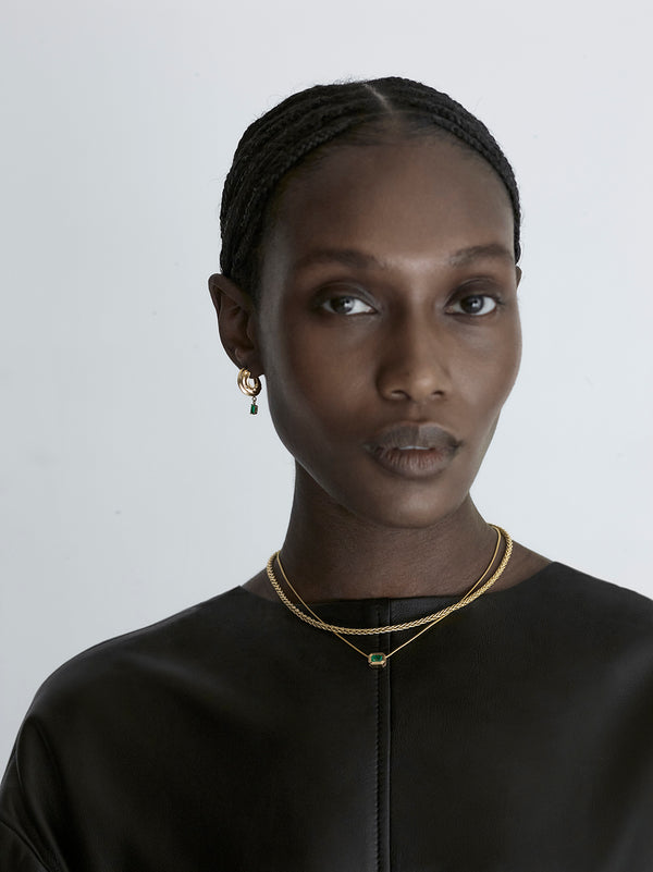 Azlee ĀZLEE X Gemfields Le Nouveau Emerald Cascade Necklace