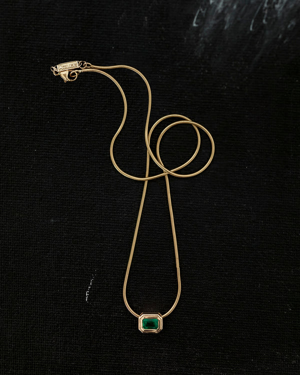 Azlee ĀZLEE X Gemfields Le Nouveau Emerald Cascade Necklace