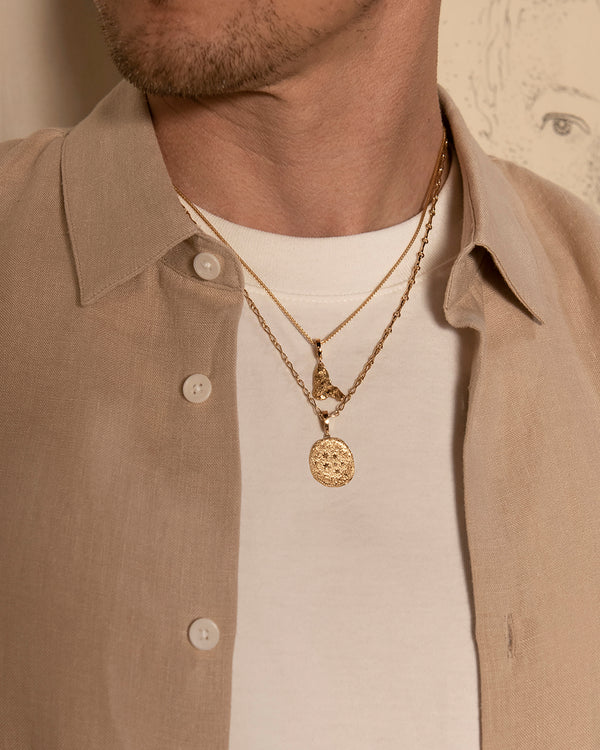 Azlee Zodiac Wheel Small Diamond Coin Charm