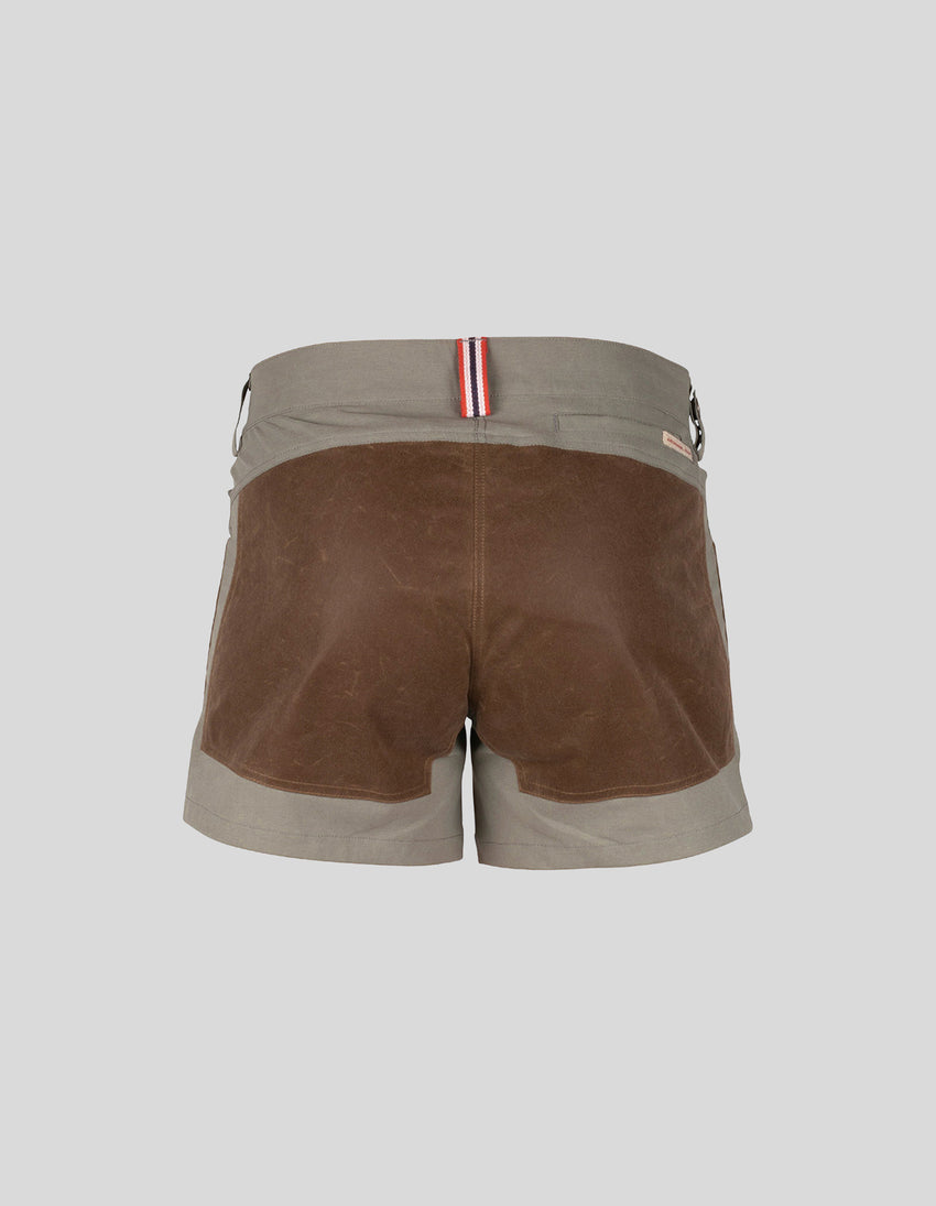 Aztech Mountain AMUNDSEN 7 INCH FIELD SHORT Blue Surf/tan