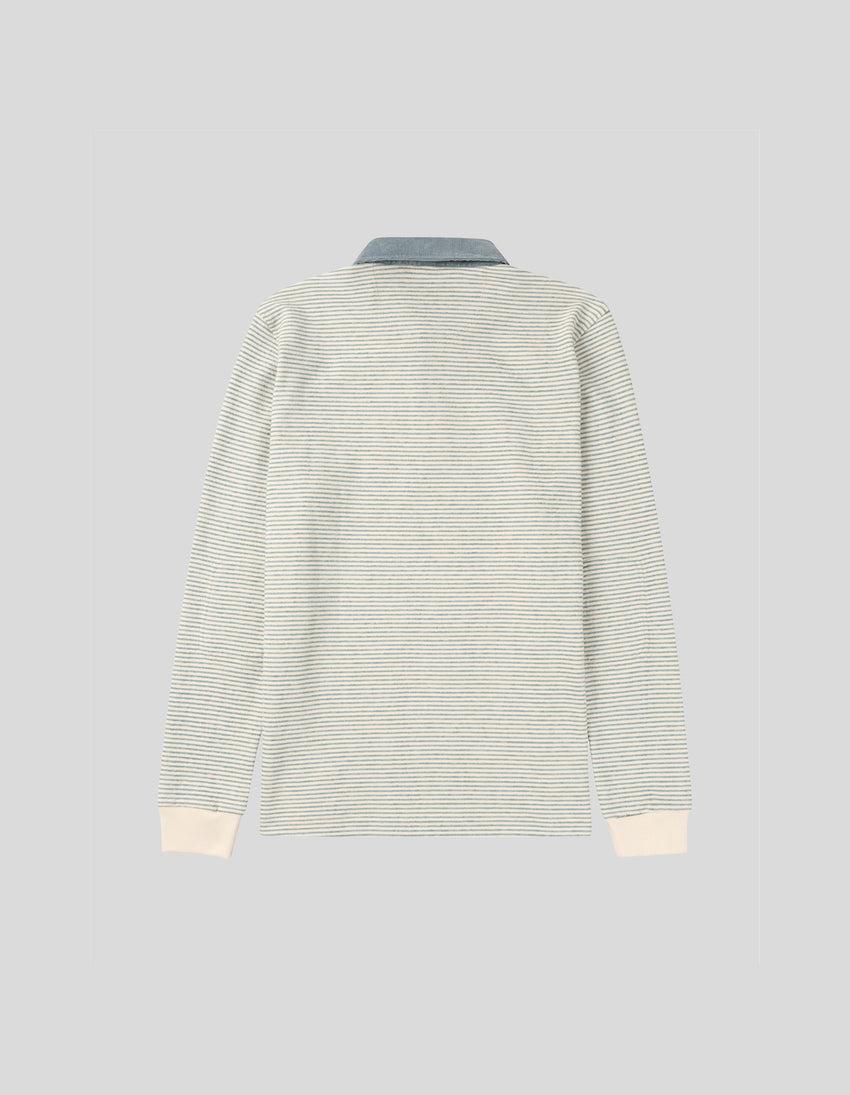 Aztech Mountain AMUNDSEN CHUKKA LONG SLEEVE POLO Stormy Blue