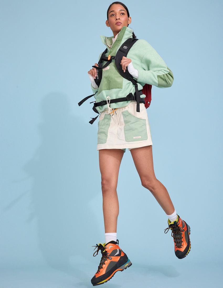 aztech mountain AMUNDSEN DITCH HIKER SCOOTER SKIRT oatmeal/faded mulberry green