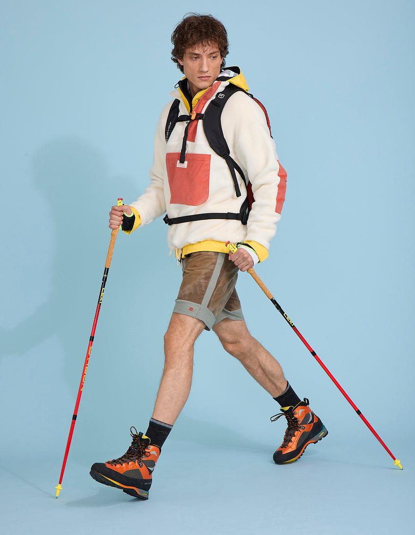 aztech mountain AMUNDSEN VAGABOND FLEECE natural/weathered red