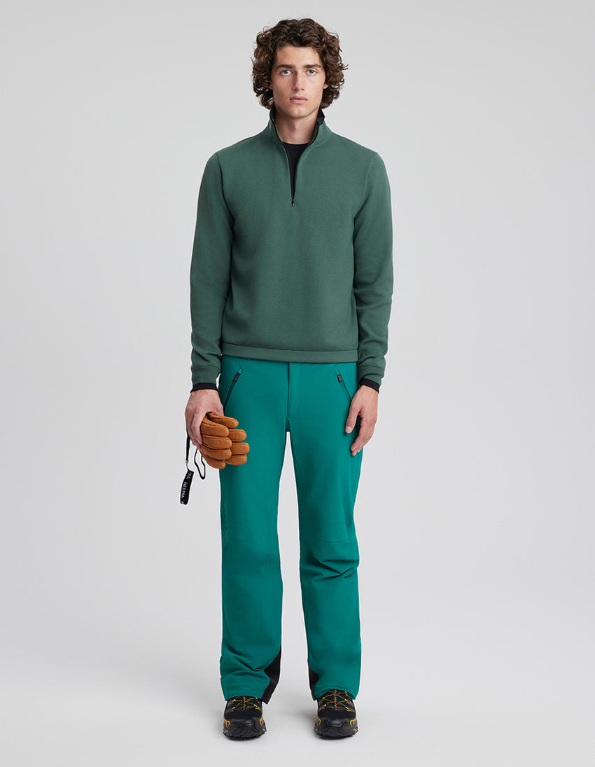 Aztech Mountain Angus Half Zip Sweater Essential Aspen Green