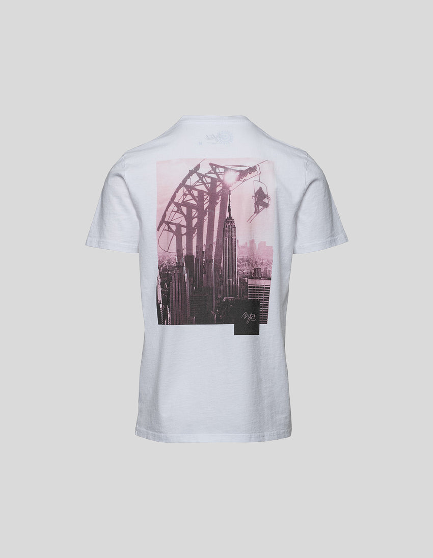 Aztech Mountain Horizon Tee Cloud White