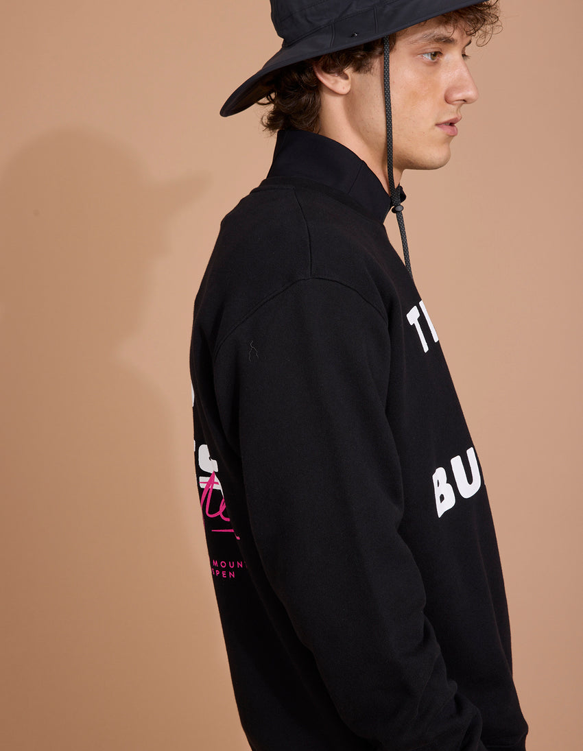 Aztech Mountain No Biz Sweatshirt Space Black