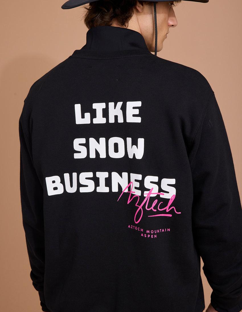 Aztech Mountain No Biz Sweatshirt Space Black