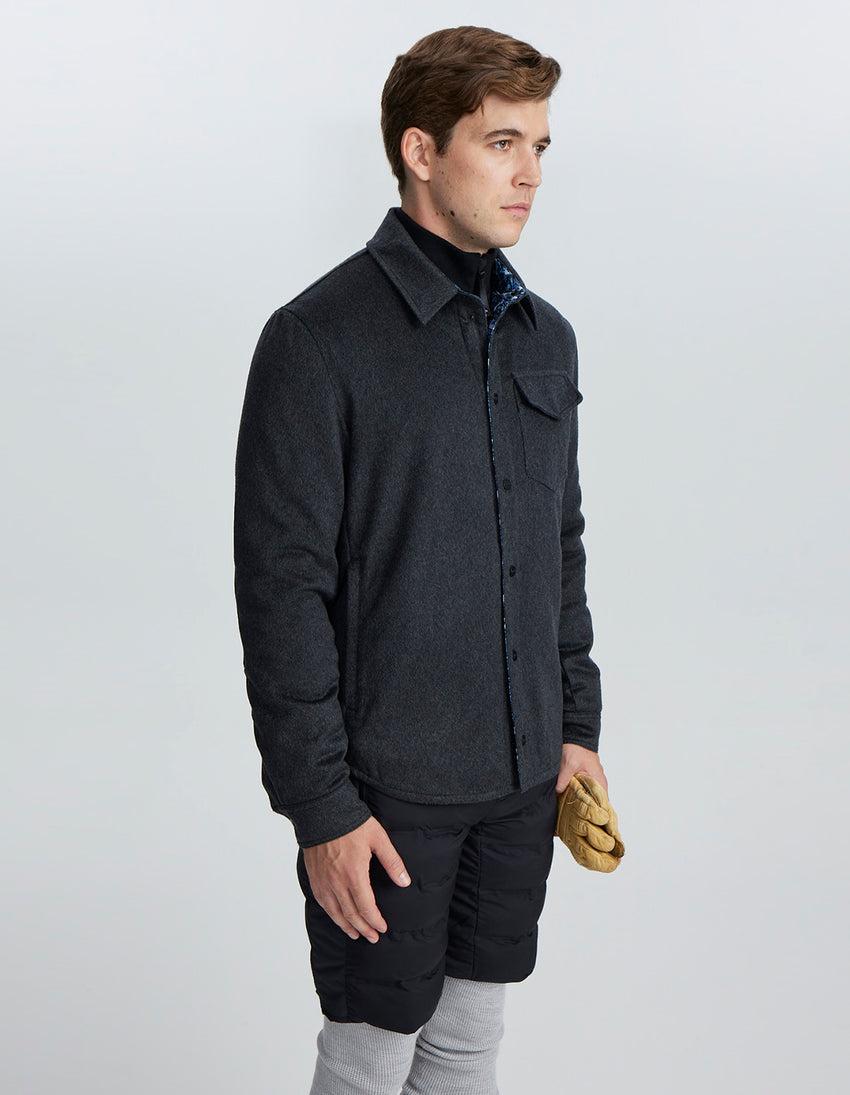 Aztech Mountain Lenado Cashmere Shirt Jacket Anthracite