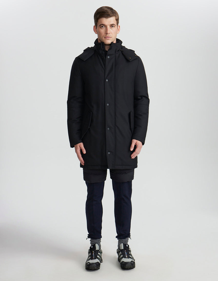 Aztech Mountain Loro Piana Shadow Mountain Parka Sander Navy
