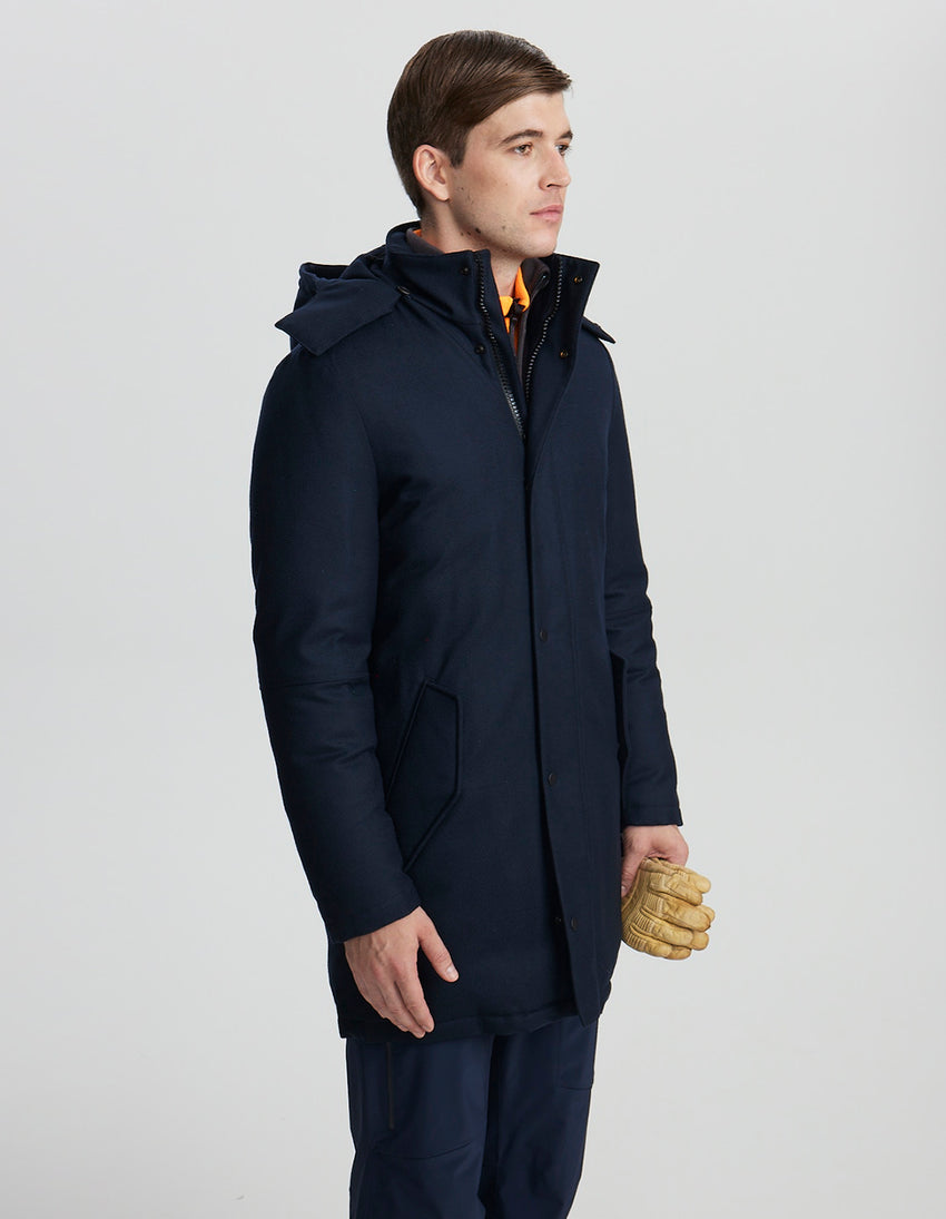 Aztech Mountain Loro Piana Shadow Mountain Parka Sander Navy