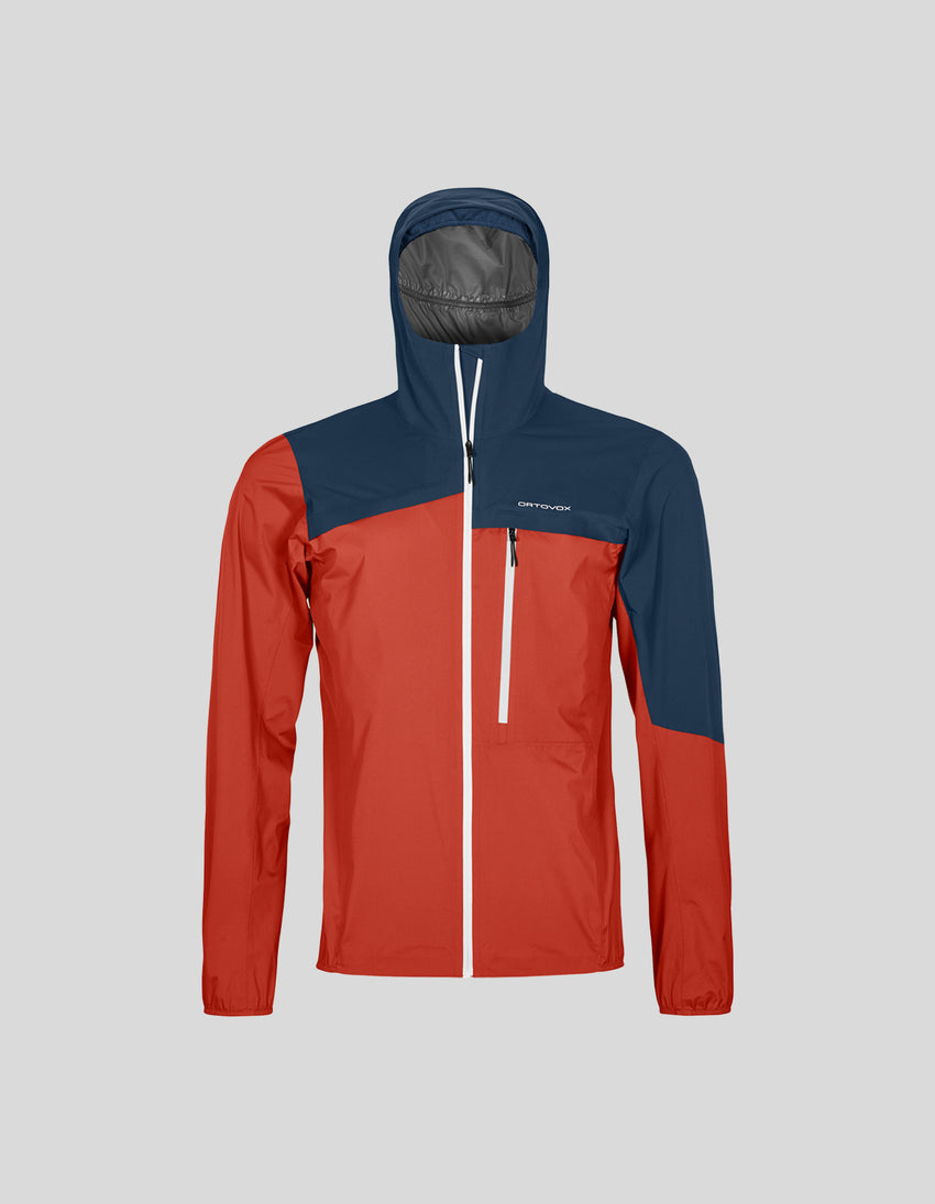 Aztech Mountain ORTOVOX 2.5L CIVETTA RAIN JACKET Cengia Rossa