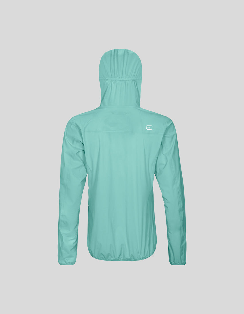Aztech Mountain ORTOVOX 2.5L CIVETTA RAIN JACKET Ice Waterfall