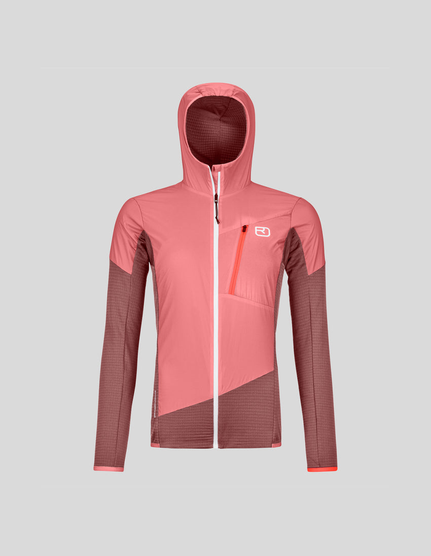 Aztech Mountain ORTOVOX MERINO HYBRID TECH JACKET Petrol Blue