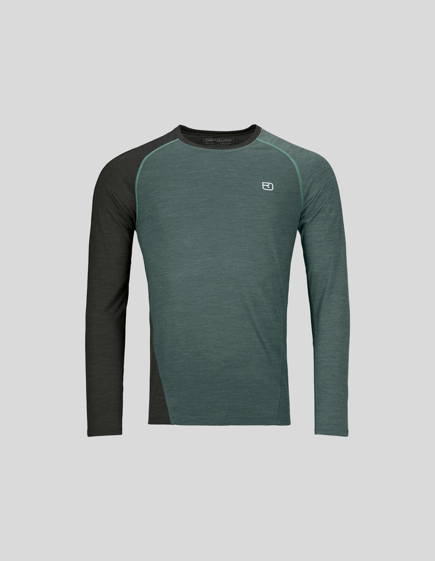 Aztech Mountain ORTOVOX MERINO TEC LONG SLEEVE SHIRT Dark Arctic Grey